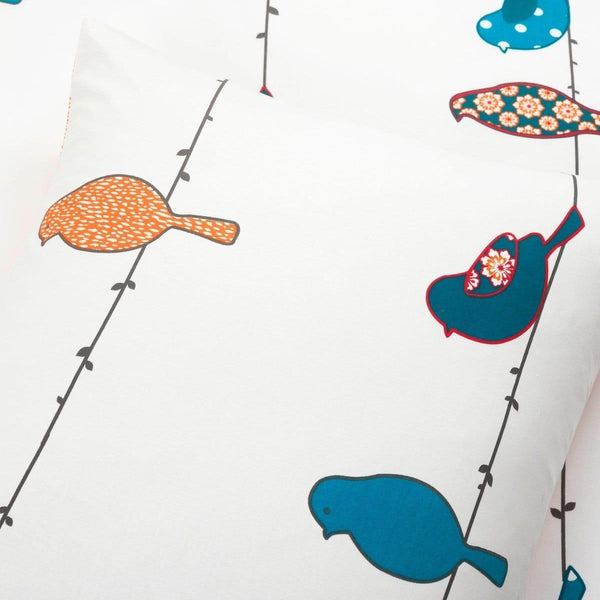Rowley Birds Cotton Duvet Cover 3 Piece Set