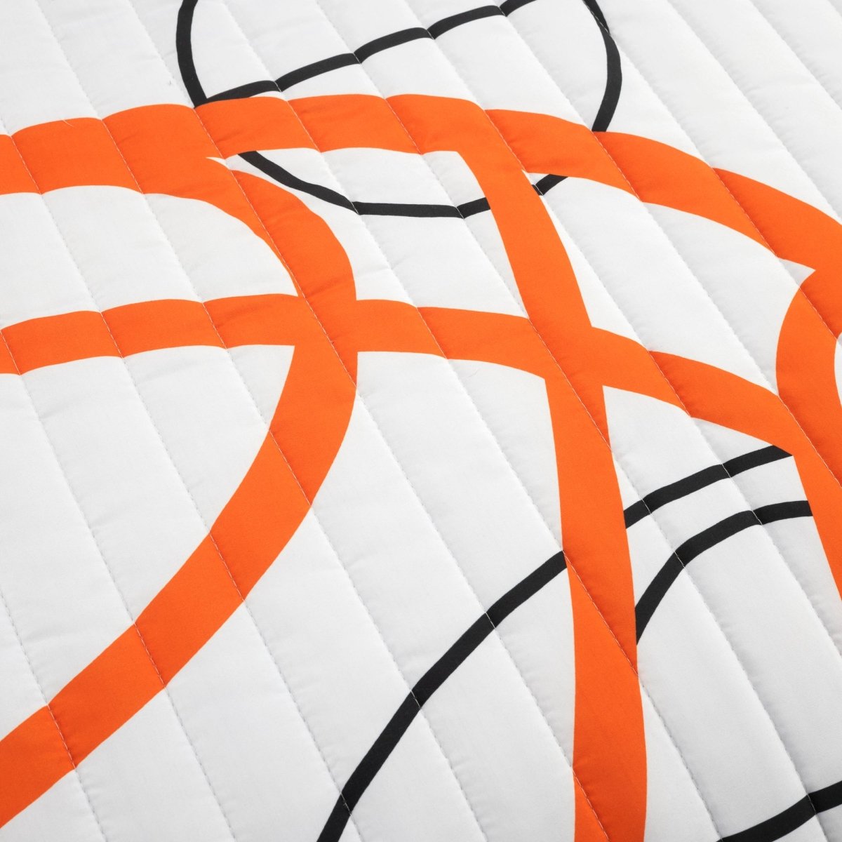 Basketball Game Reversible Quilt Set