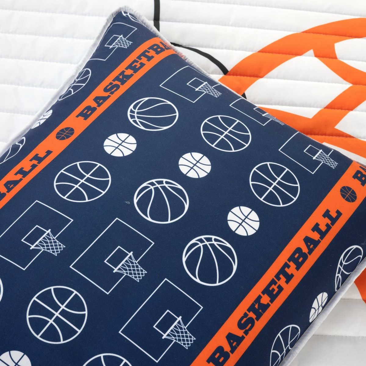 Basketball Game Reversible Quilt Set