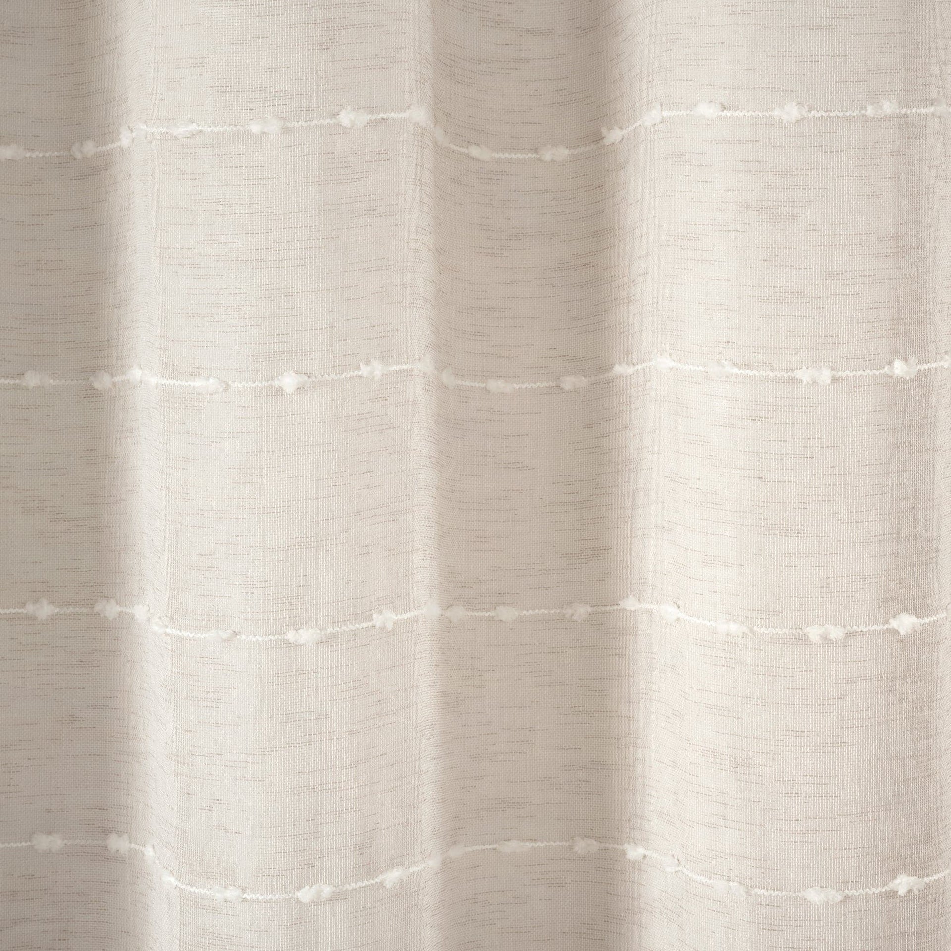 Farmhouse Textured Sheer With Peva Lining Shower Curtain Set
