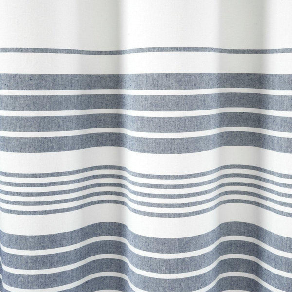 Nantucket Yarn Dyed Tassel Fringe Shower Curtain
