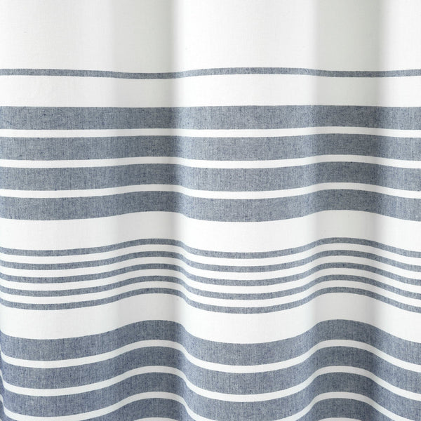 Nantucket Yarn Dyed Tassel Fringe Shower Curtain