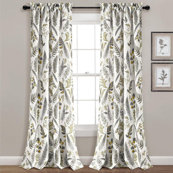 Devonia All Over Light Filtering Window Curtain Panel Set