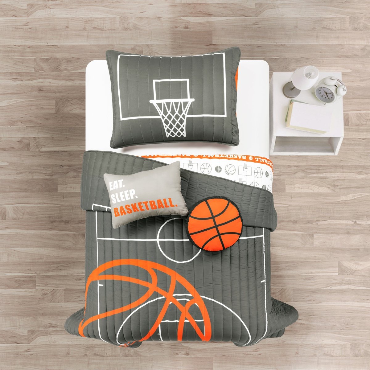 Basketball Game Reversible Quilt Set