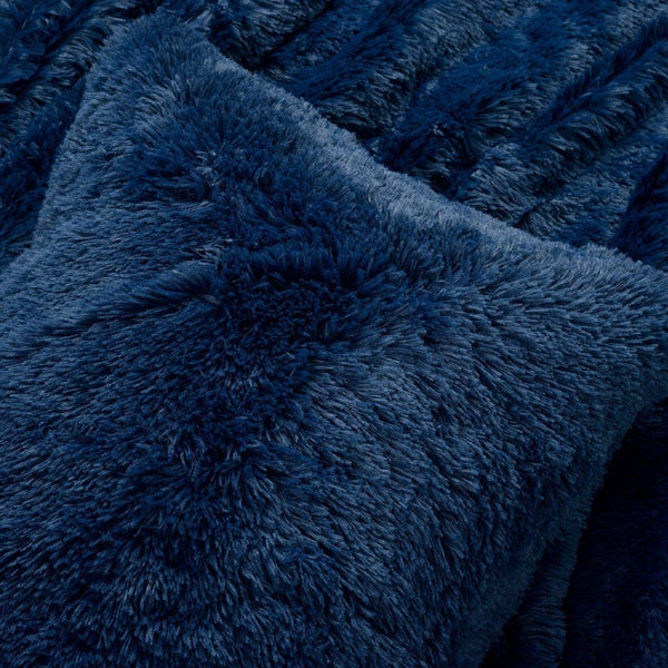 Emma Faux Fur Comforter Set