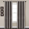 Faux Silk 100% Blackout Window Curtain Panel - 52"W x 84"L / Dark Gray