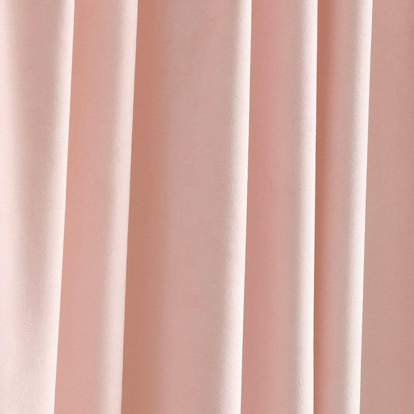 Prima Velvet Solid Back Tab Rod Pocket Light Filtering Window Curtain Panel Set