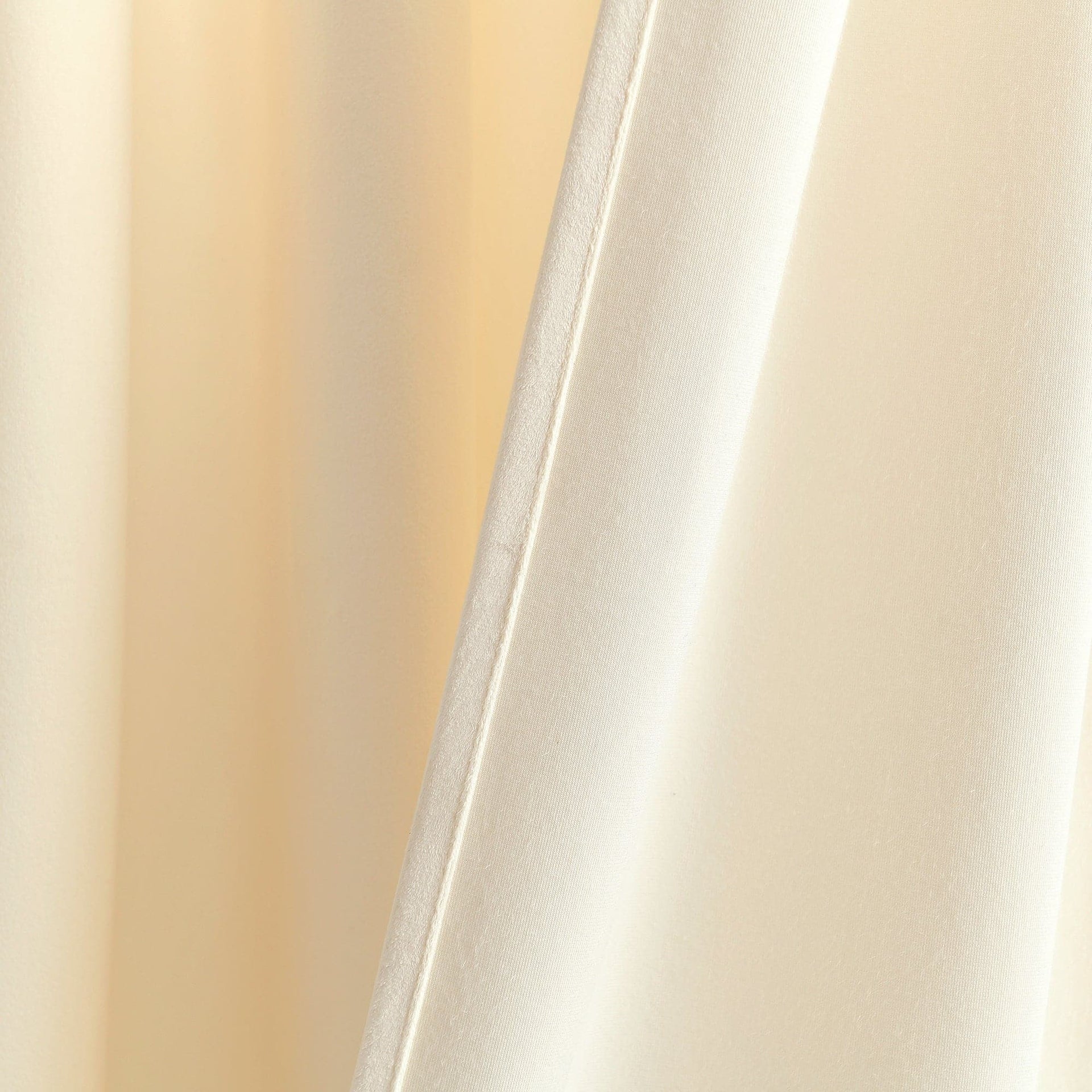 Prima Velvet Solid Back Tab Rod Pocket Light Filtering Window Curtain Panel Set