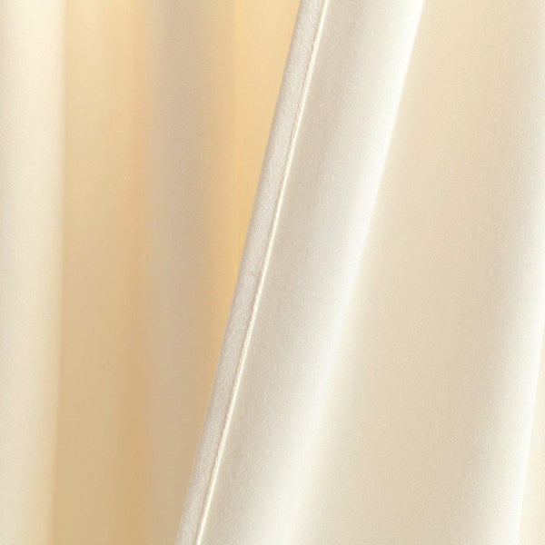 Prima Velvet Solid Back Tab Rod Pocket Light Filtering Window Curtain Panel Set
