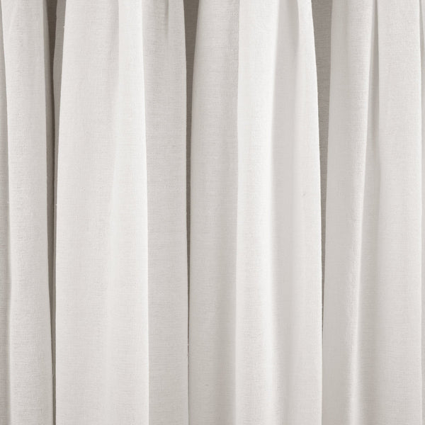 Linen Button Lined 100% Blackout Window Curtain Panel