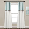 Linen Button Lined 100% Blackout Window Curtain Panel