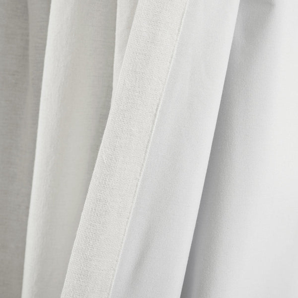 Linen Button Lined 100% Blackout Window Curtain Panel