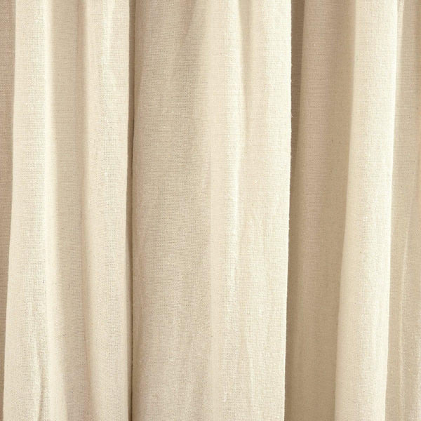 Linen Button Lined 100% Blackout Window Curtain Panel