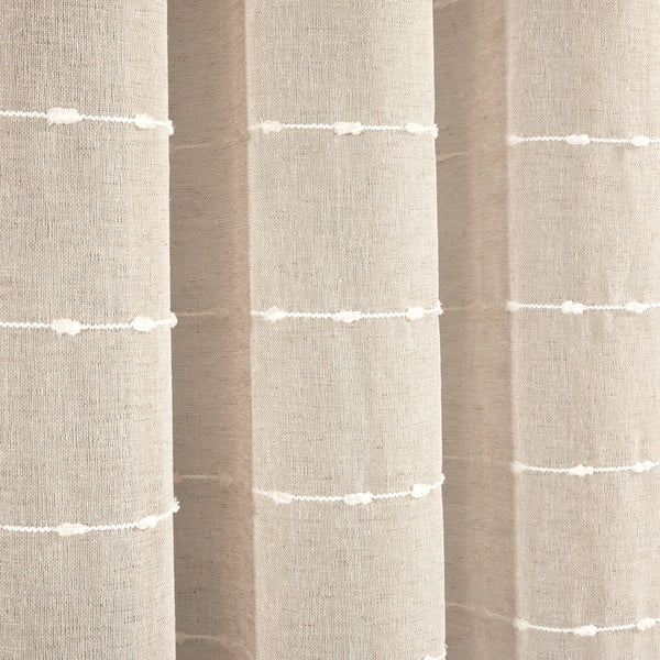 Farmhouse Textured Grommet Sheer Ultra Wide Window Curtain Panel