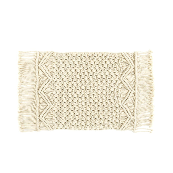 Boho Macrame Indoor/Outdoor Placemat 2-Pack Set
