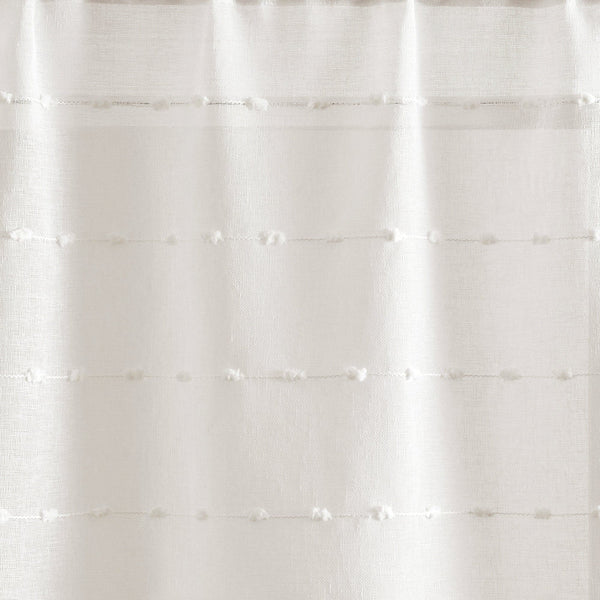 Farmhouse Textured Sheer Valance