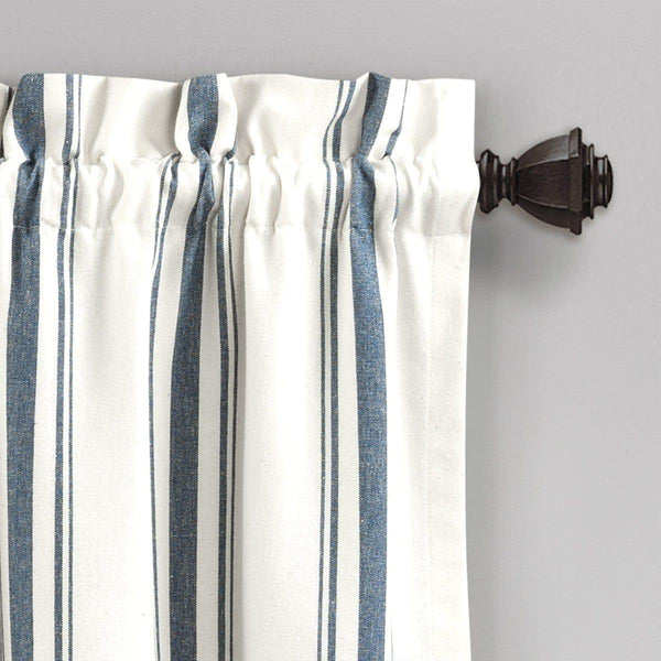 Farmhouse Stripe Yarn Dyed Recycled Cotton Blend Valance