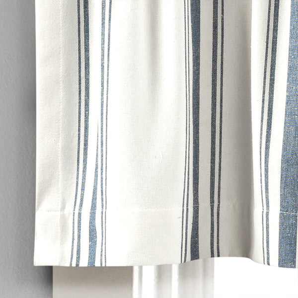 Farmhouse Stripe Yarn Dyed Recycled Cotton Blend Valance