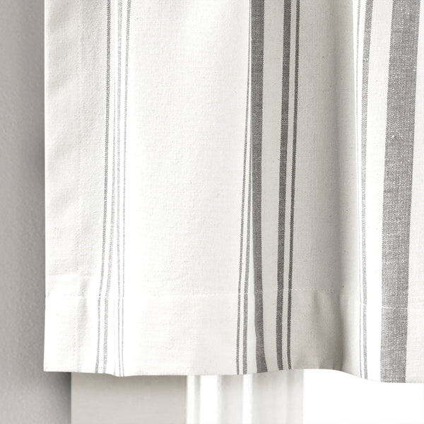 Farmhouse Stripe Yarn Dyed Recycled Cotton Blend Valance