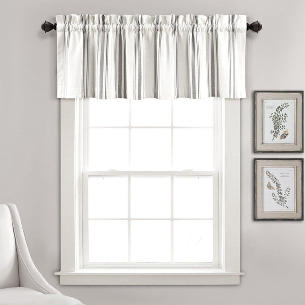 Farmhouse Stripe Yarn Dyed Recycled Cotton Blend Valance