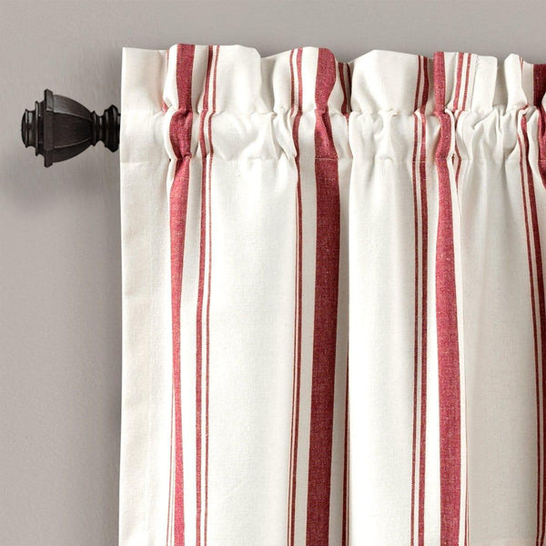 Farmhouse Stripe Yarn Dyed Recycled Cotton Blend Valance