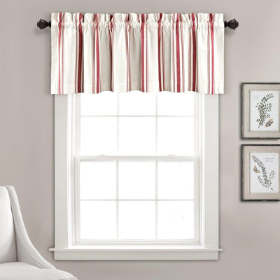 Farmhouse Stripe Yarn Dyed Recycled Cotton Blend Valance