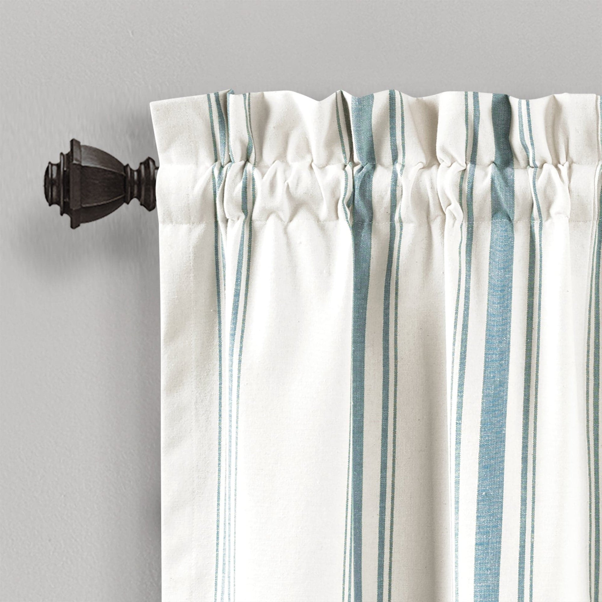 Farmhouse Stripe Yarn Dyed Recycled Cotton Blend Valance