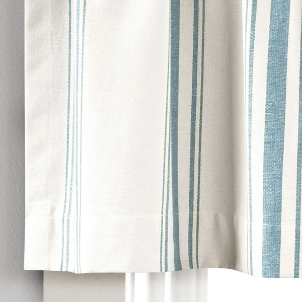 Farmhouse Stripe Yarn Dyed Recycled Cotton Blend Valance