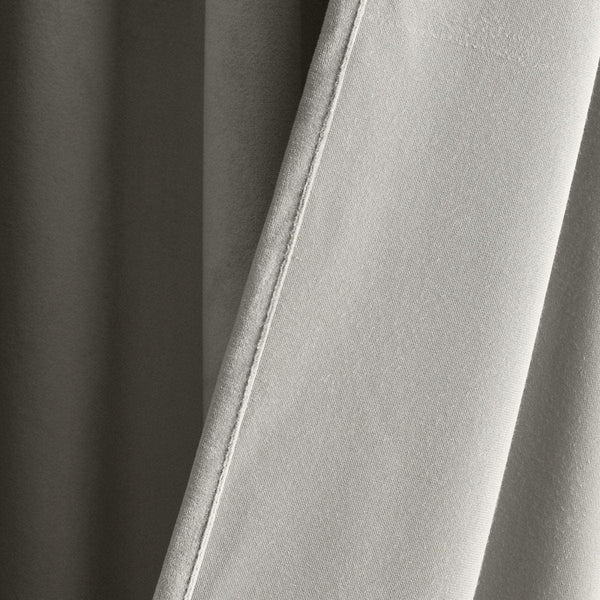 Prima Velvet Solid Ultra Wide Light Filtering Window Curtain Panel