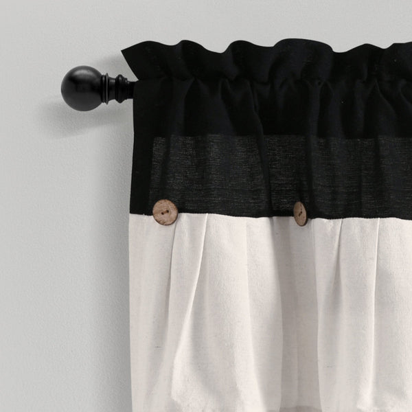 Linen Button Valance