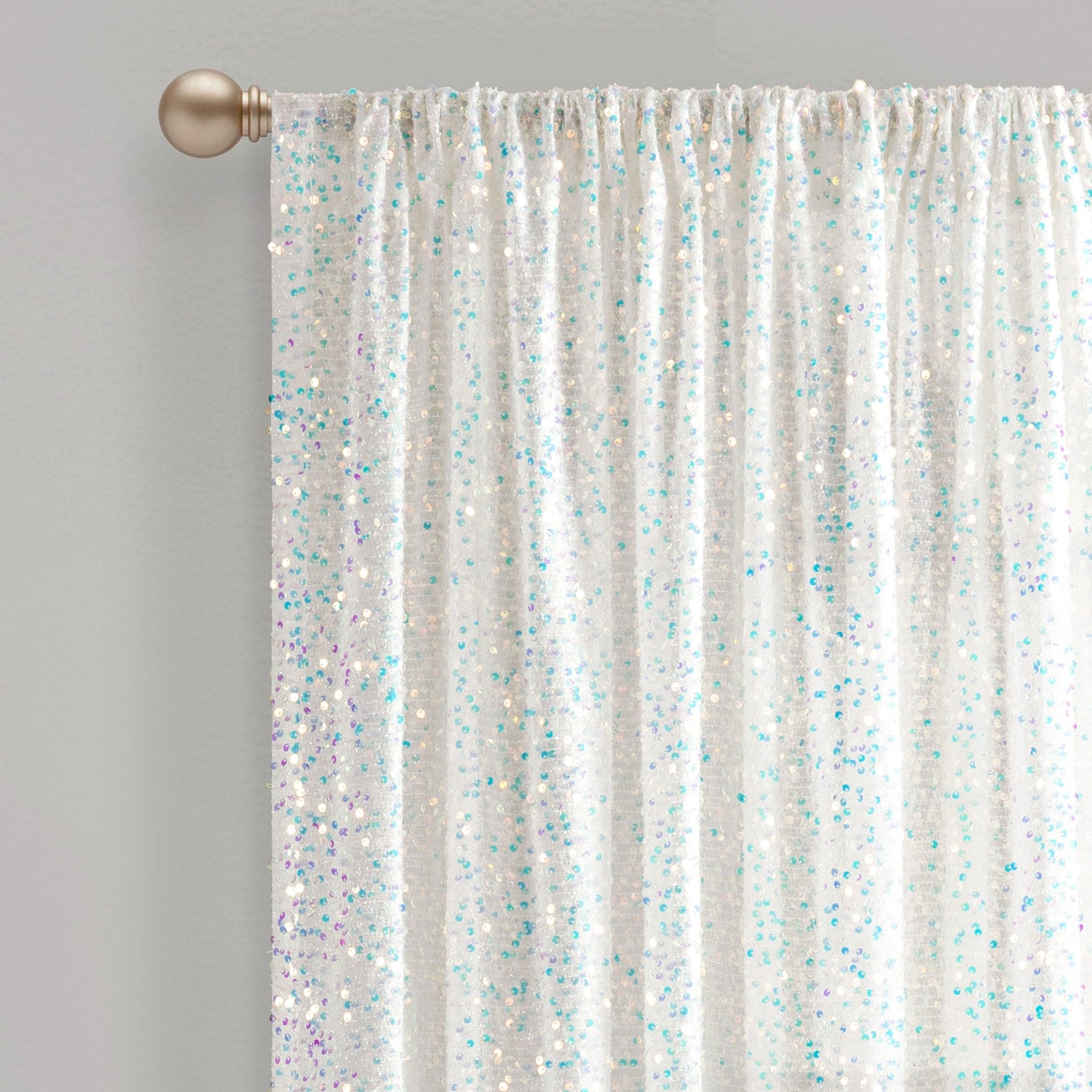 Ballgown Glam Sparkle Sequins Window Curtain Panel