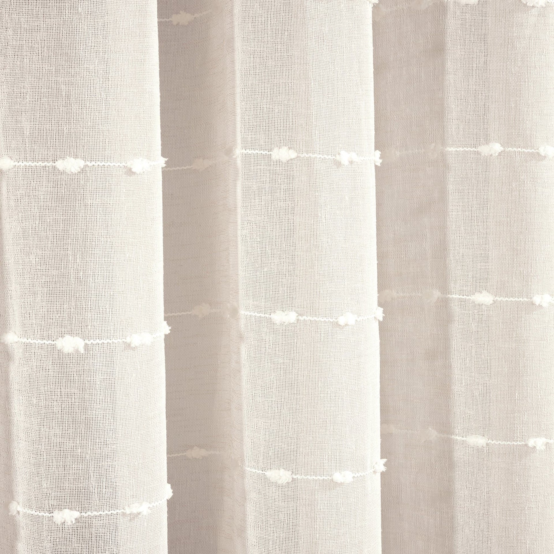 Farmhouse Textured Grommet Sheer Ultra Wide Window Curtain Panel