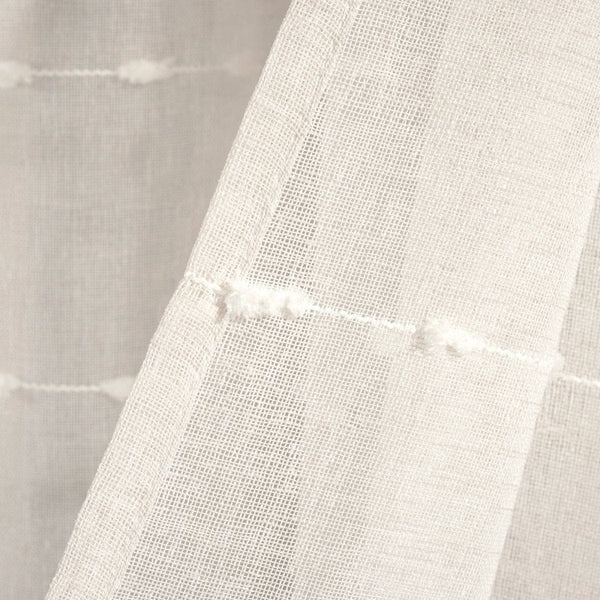 Farmhouse Textured Grommet Sheer Ultra Wide Window Curtain Panel