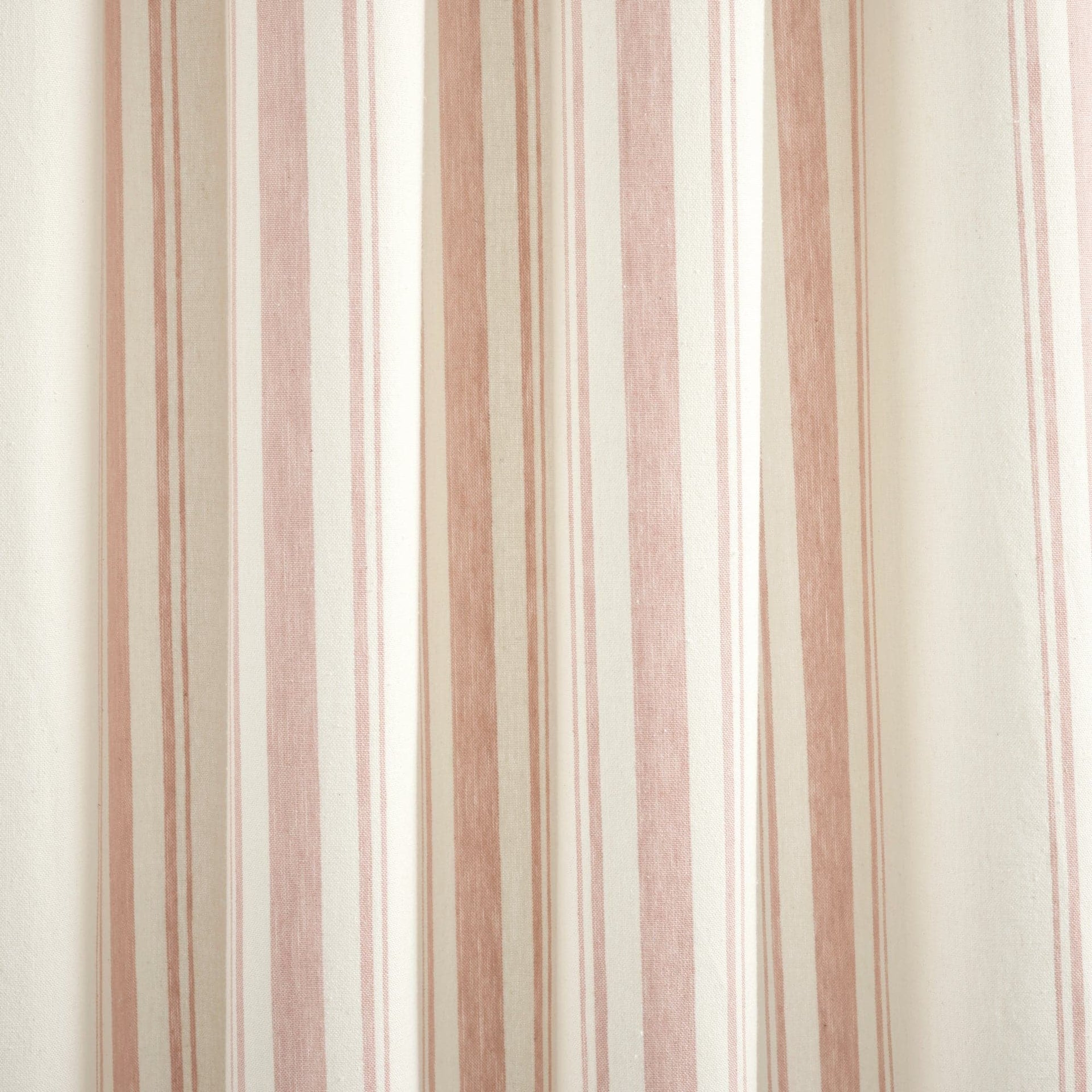 Farmhouse Stripe Yarn Dyed Recycled Cotton Blend Window Curtain Panel Set