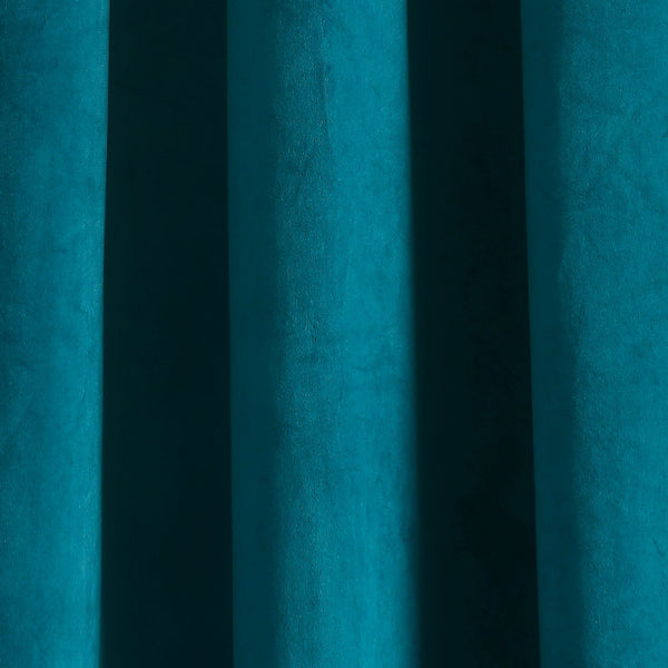 Prima Velvet Solid Grommet Light Filtering Window Curtain Panel Set