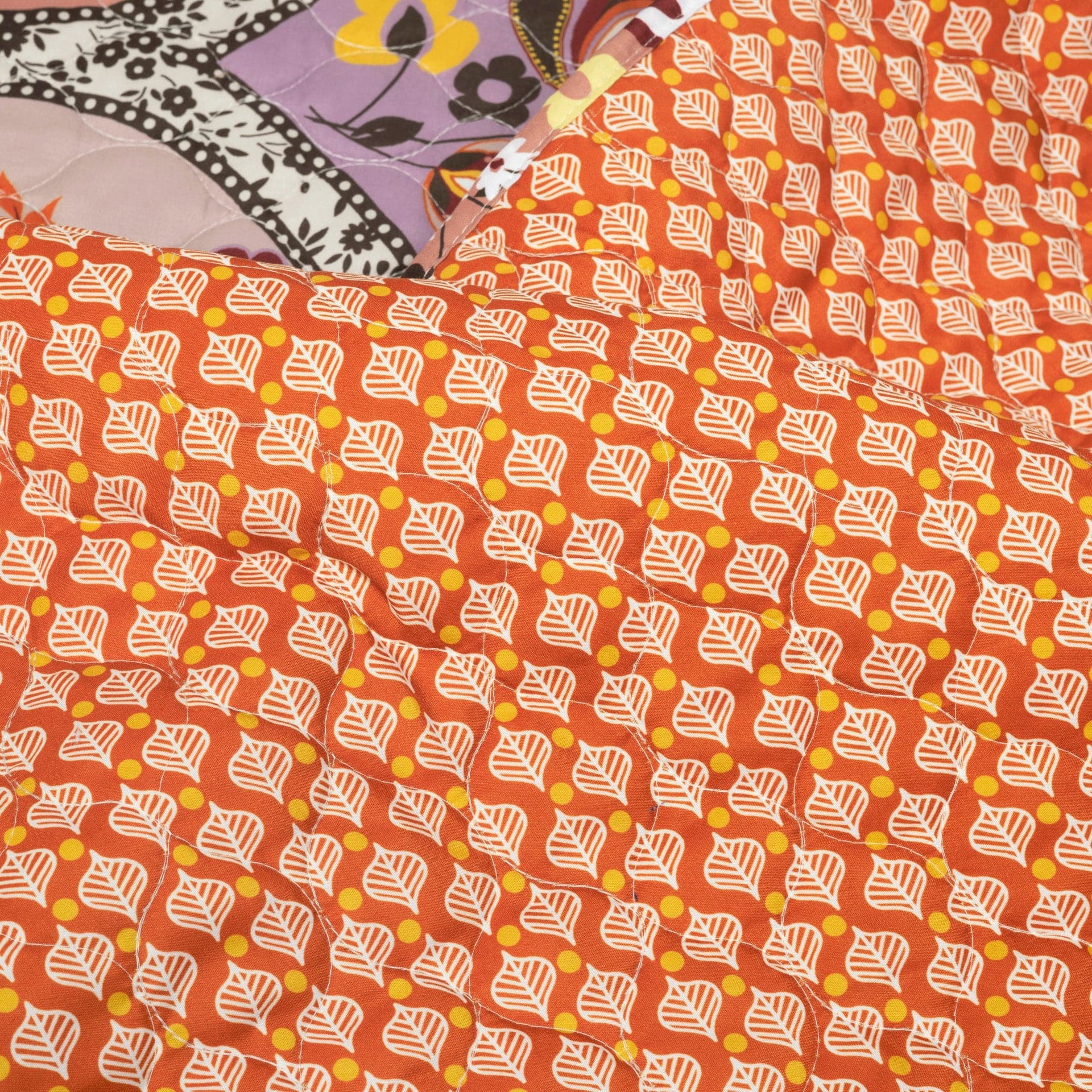 Bohemian Flower Cotton Quilt 3 Piece Set