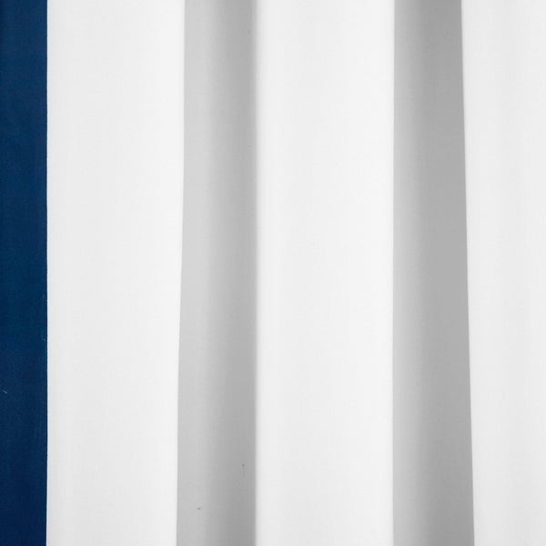 Block Border Blackout Window Curtain Panel