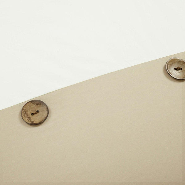 Linen Button Comforter 5 Piece Set