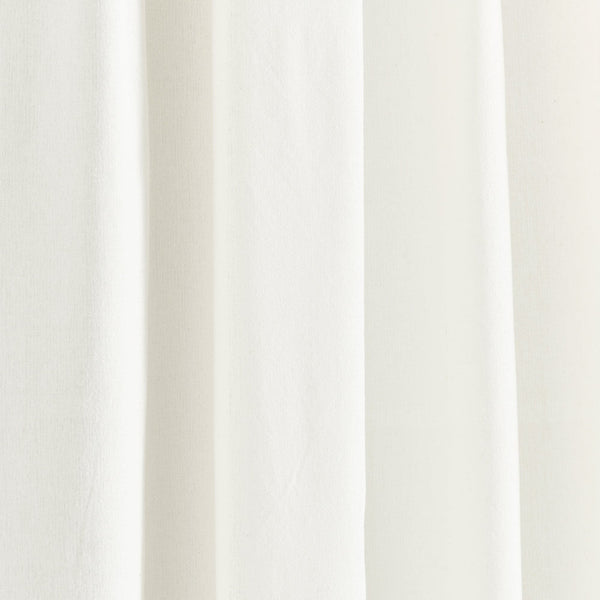 Modern Faux Linen Embroidered Edge With Attached Valance Window Curtain Panel Set