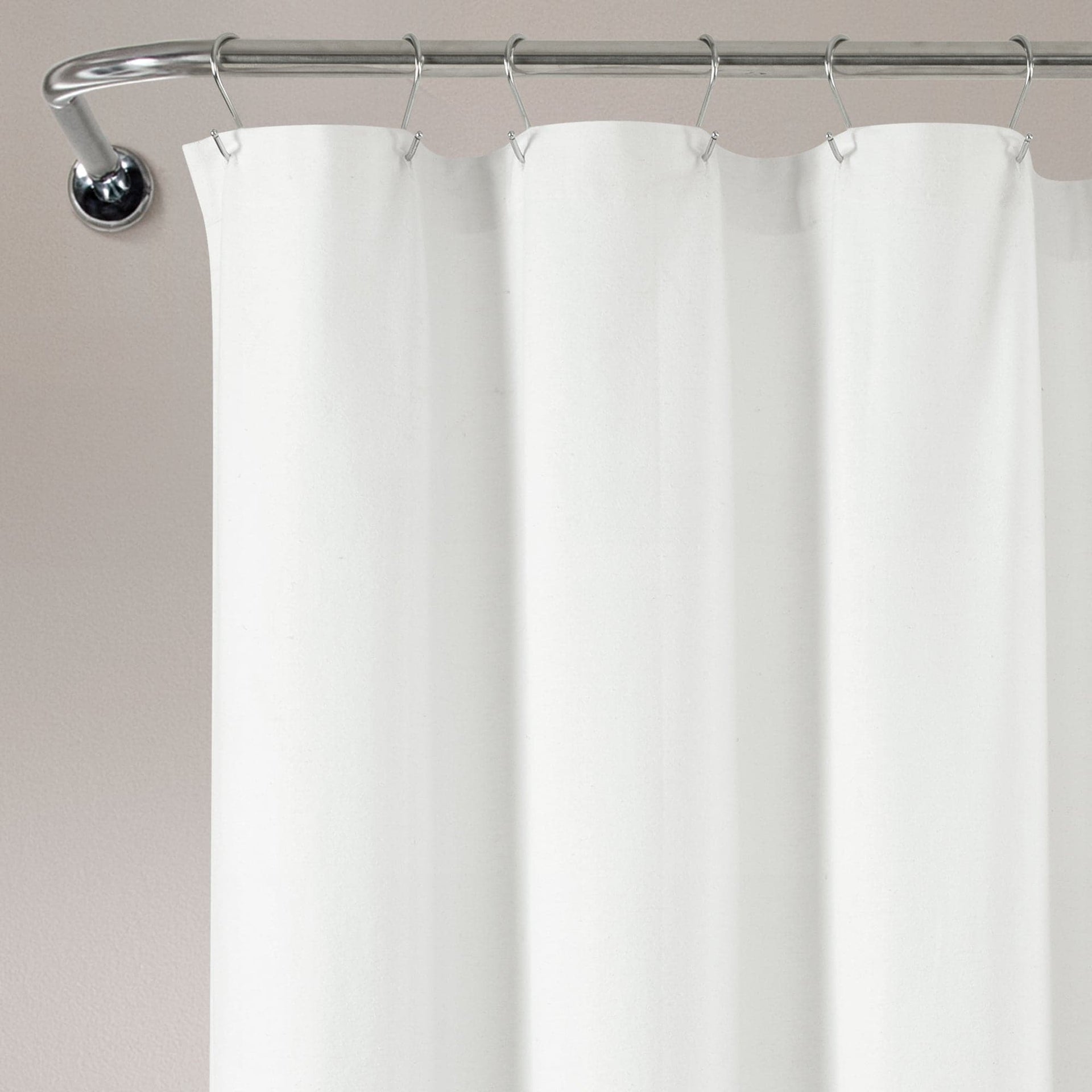 Boho Polka Dot Yarn Dyed Recycled Cotton Blend Shower Curtain