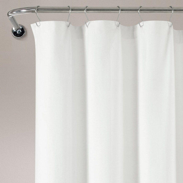 Boho Polka Dot Yarn Dyed Recycled Cotton Blend Shower Curtain