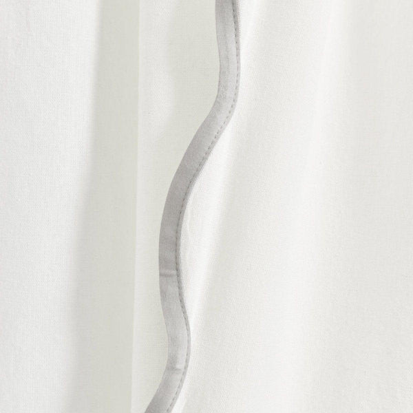 Coastal Chic Scalloped Edge Window Curtain Panel Set