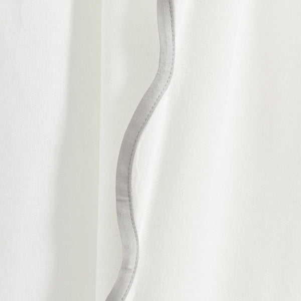 Coastal Chic Scalloped Edge Window Curtain Panel Set