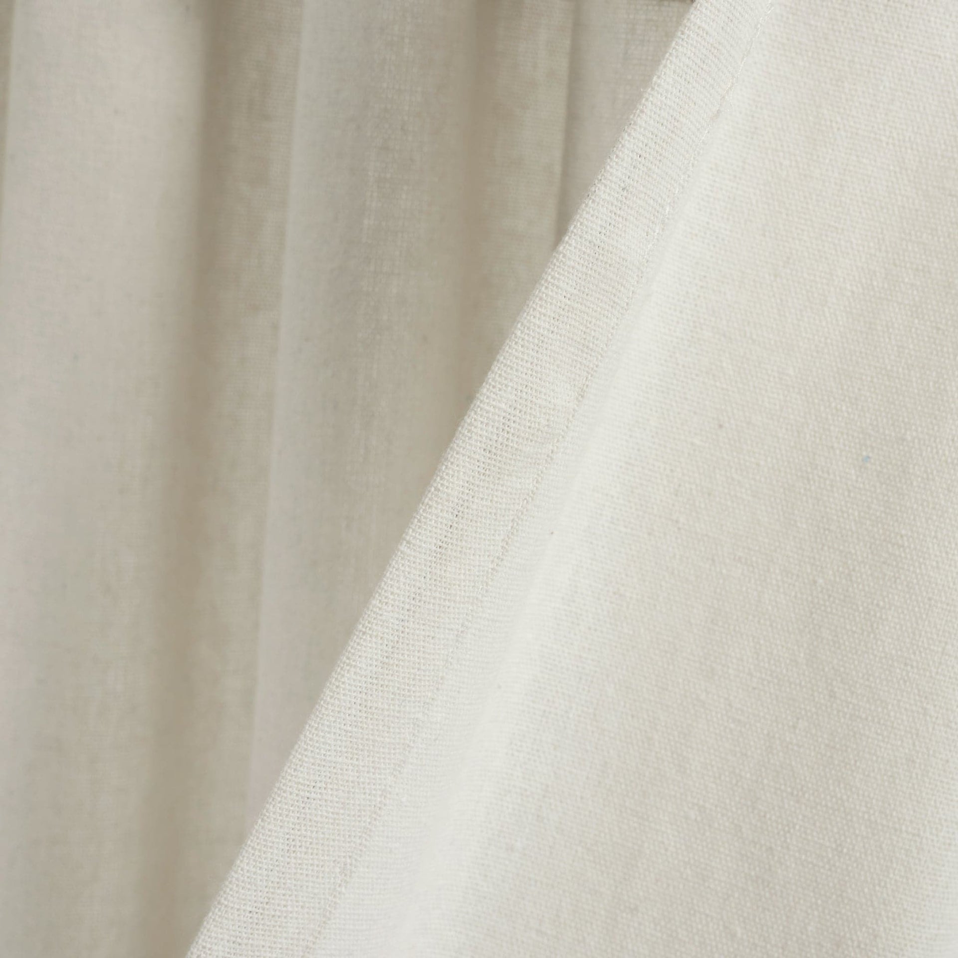 Boho Faux Linen Tassel Color Block Window Curtain Panel Set