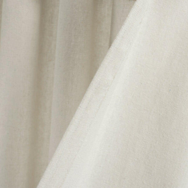 Boho Faux Linen Tassel Color Block Window Curtain Panel Set