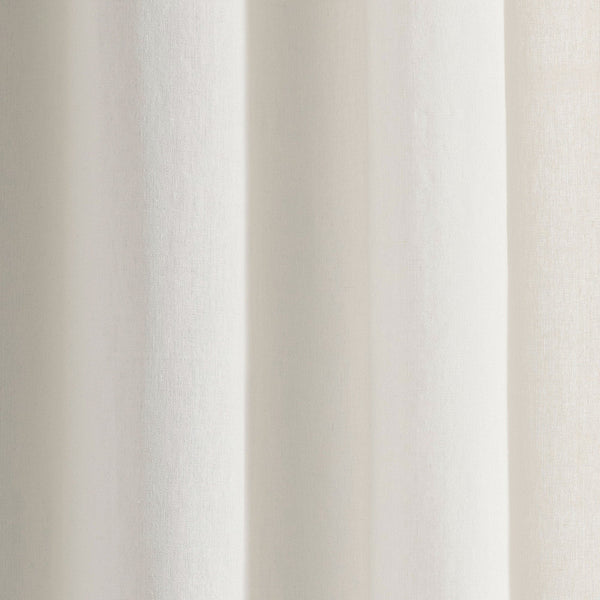 Luxury Modern Flower Linen Like Embroidery Border Window Curtain Panel