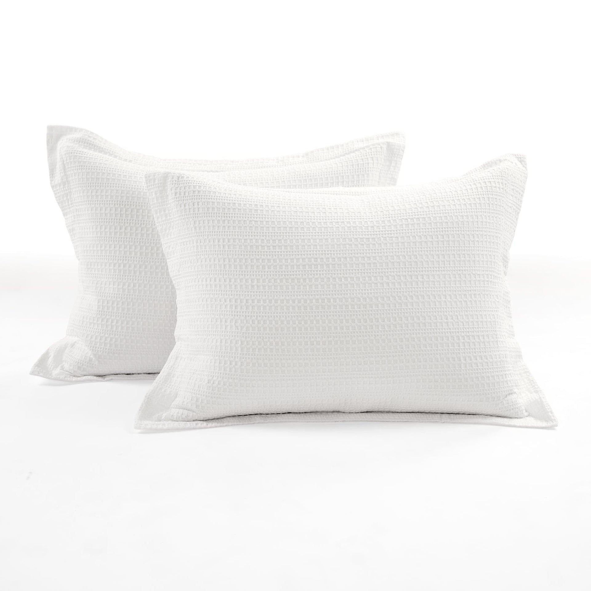 Haniya Solid Waffle Woven Cotton Textured Comforter Set