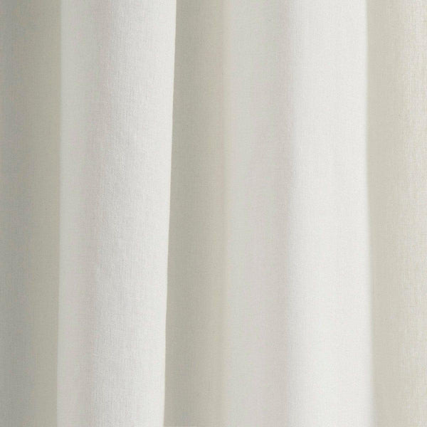 Luxury Modern Flower Linen Like Embroidery Border Window Curtain Panel