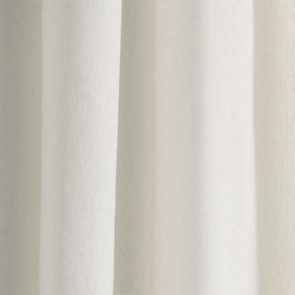 Luxury Modern Flower Linen Like Embroidery Border Window Curtain Panel