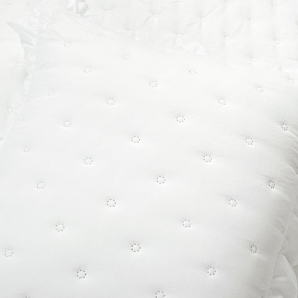 Reyna Ruffle Reversible Oversized 3 Piece Quilt Set